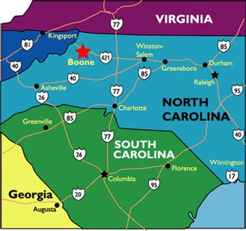 Benefits of using MAP Map Of Boone North Carolina